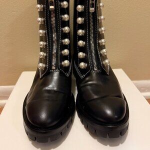 3.1 Phillip Lim Hayett Zipper Boots with pearls - Size 40 - Pristine Condition